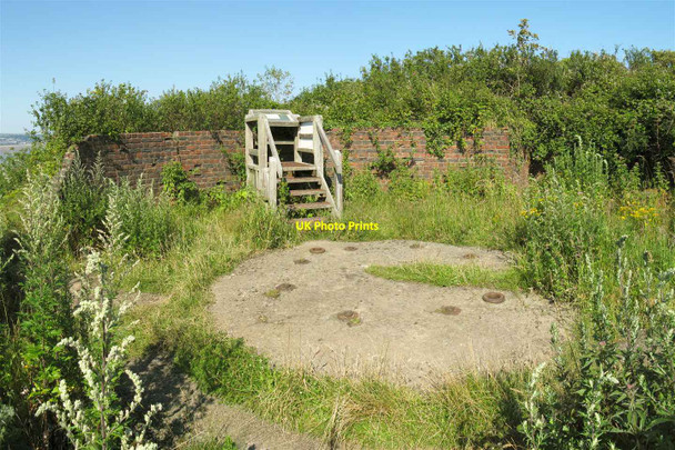 Photo 6"x4" Gun emplacement on Mumbles Hill Kna c2012