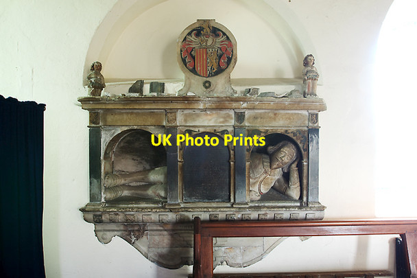 Photo 6"x4" St Garmon's parish church, Llanarmon yn I\u00c3\u00a2l - monument to Captain Evan Lloyd Bryn-yr-ogof c2012
