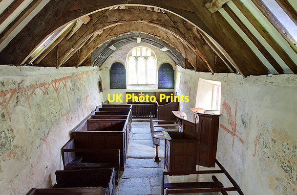 Photo 6"x4" All Saints church, Llangar - interior (4) Corwen c2012