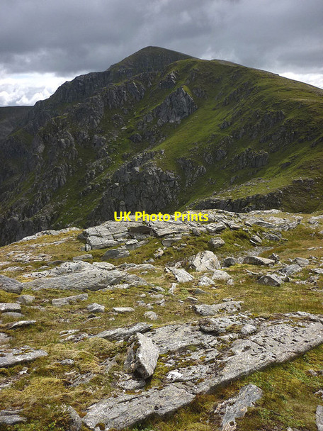 Photo 6"x4" Sunlit outcrops on Sail Chaorainn Lochan Uaine\/NH1314 c2012