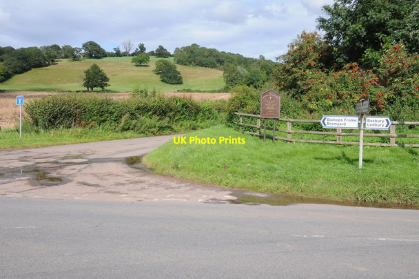 Photo 6"x4" Road junction at Castle Frome Castle Frome c2012