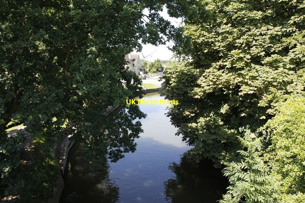 Photo 6"x4" Hidden by the trees Lechlade on Thames c2012