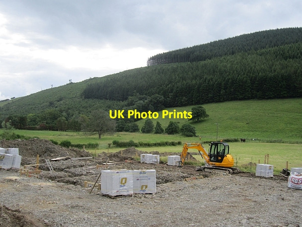 Photo 6"x4" Construction site, Abbeycwmhir Abbeycwmhir c2012