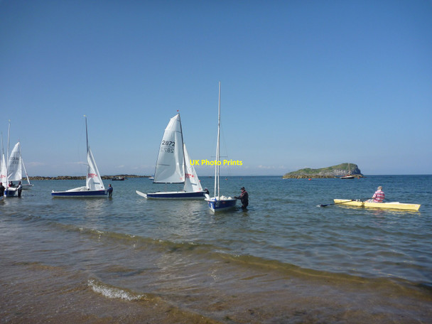 Photo 6"x4" Coastal East Lothian ; Mucking About In Boats at North Berwick Bay North Berwick c2012