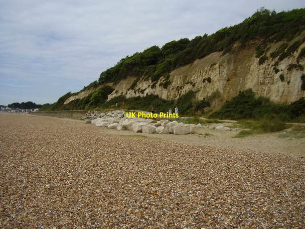 Photo 6"x4" Sea defences below Steamer Point Friars Cliff c2012