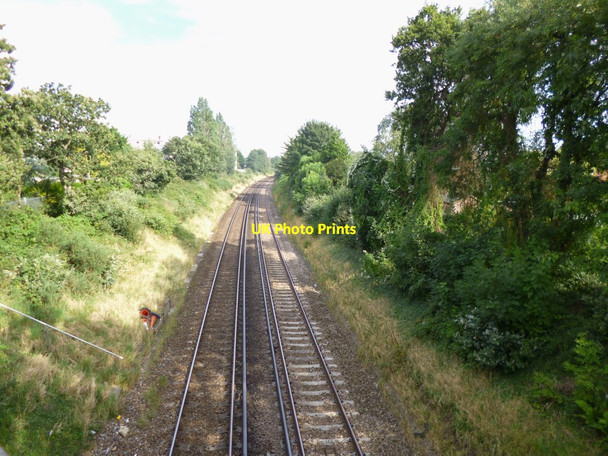 Photo 6"x4" Sholing, railway lines New Town\/SU4510 c2012