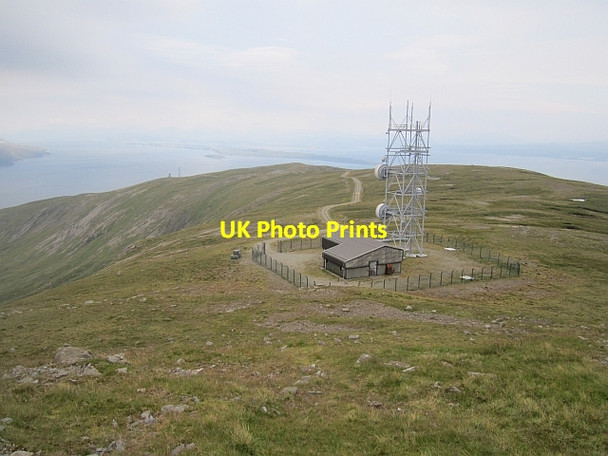 Photo 6"x4" Maol nan Uan microwave tower Craignure c2012
