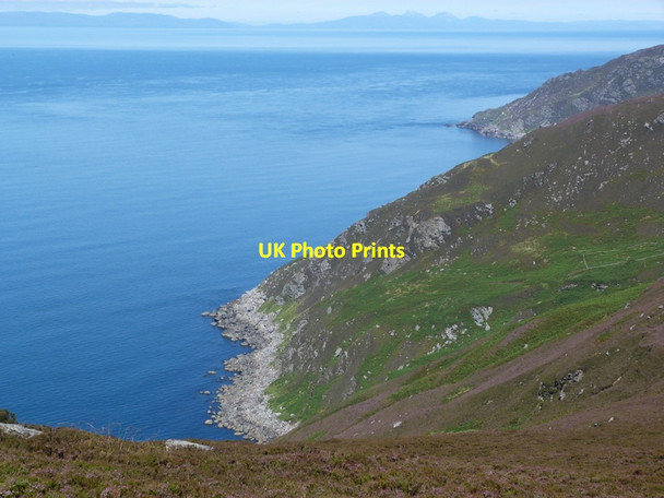Photo 6"x4" Coast near Mull of Kintyre lighthouse Ga c2012