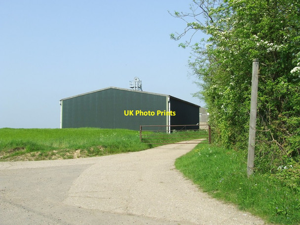 Photo 6"x4" Footpath Sign And Moat Farm Fenstead End c2012