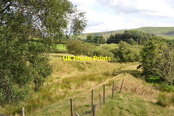 Photo 6"x4" Course of the Mid Wales Railway Pant-y-dwr c2012