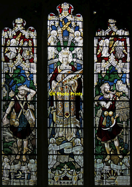 Photo 6"x4" St Mary, Pakenham - Stained glass window Pakenham c2012