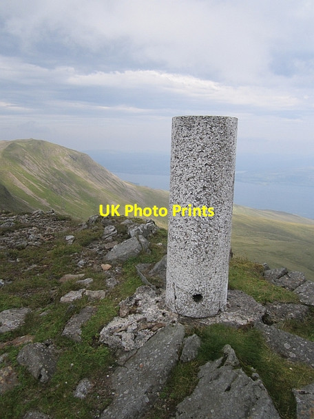 Photo 6"x4" Mainnir nam Fiadh triangulation pillar Mainnir nam Fiadh c2012