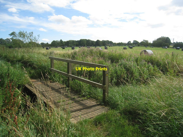 Photo 6"x4" Footbridge over a drain Asterby c2012