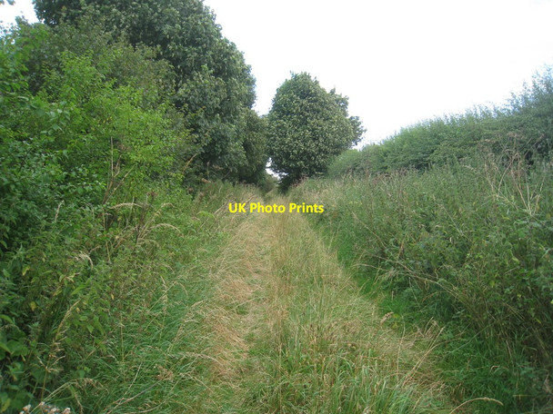 Photo 6"x4" Roman road at Flint Hill Scamblesby c2012