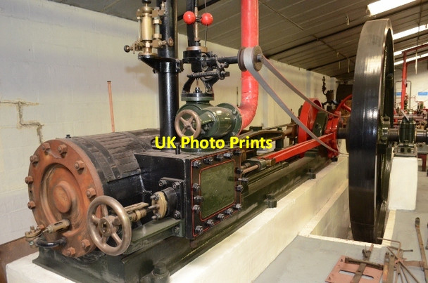 Photo 6"x4" Vernon and Guest Horizontal Engine Bressingham c2012