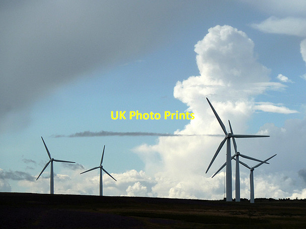 Photo 6"x4" Turbines at Drone Hill Wind Farm Grantshouse c2012