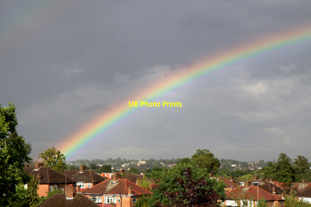 Photo 6"x4" Rainbow over Enfield Southgate\/TQ3094 c2012