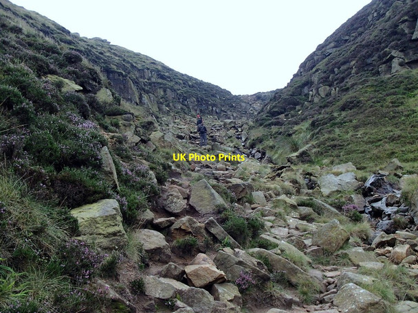 Photo 6"x4" Climb at the head of Grindsbrook Clough Upper Booth c2012