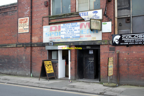 Photo 6"x4" Bolton Textile Mill No.2, entrance  Farnworth\/SD7305 c2012