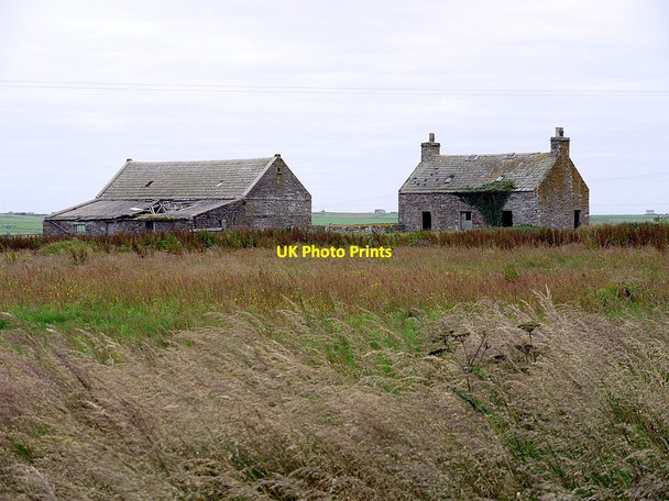 Photo 6"x4" Ruined farm off Geo Road Upper Sanday c2012