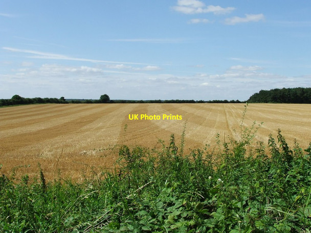 Photo 6"x4" Harvested Field Lidgate\/TL7257 c2012