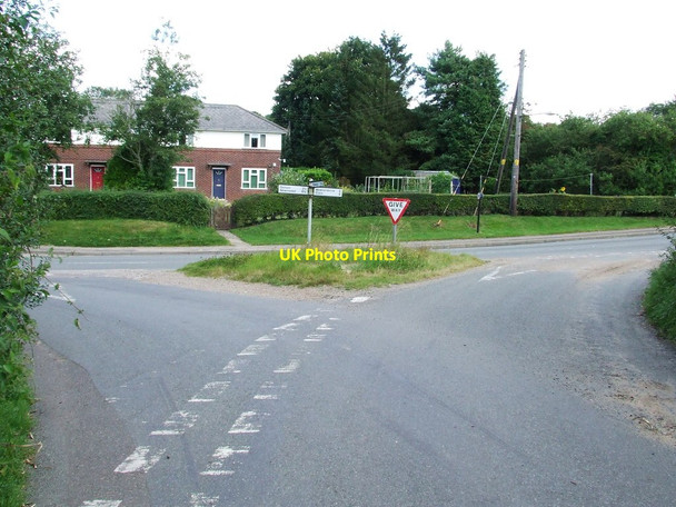 Photo 6"x4" Road Junction Lidgate\/TL7257 c2012