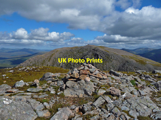 Photo 6"x4" Fuar Tholl from the top of the Mainreachan Buttress Balnacra c2012