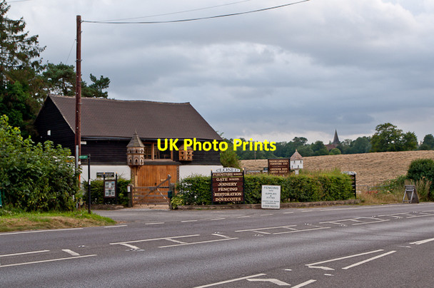 Photo 6"x4" Green Oak Barn, Warren Farm  Dryhill\/TQ4955 c2012