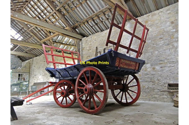Photo 6"x4" Farm wagon at Tyneham (2) Tyneham c2012