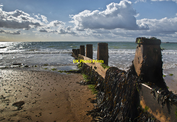 Photo 6"x4" Beach at Linstone Chine Norton Green\/SZ3488 c2012