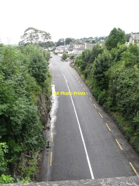 Photo 6"x4" View south along the R173 from the bridge leading to King John's Castle Carlingford c2012