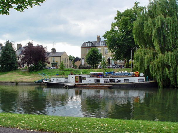 Photo 6"x4" A boat moored on the river Cam Cambridge\/TL4658 c2008