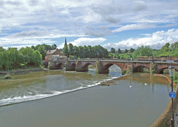 Photo 6"x4" Old Dee Bridge Chester c2008