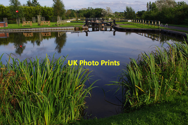 Photo 6"x4" Basin at the top end of the Ribble Link Cottam\/SD5032 c2012
