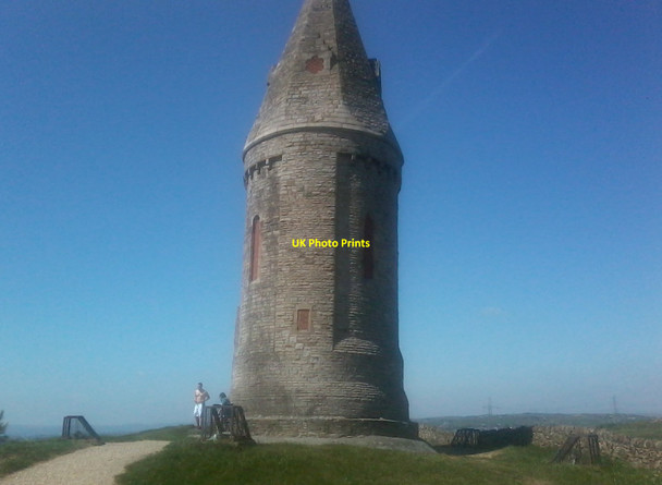 Photo 6"x4" Hartshead Pike Tower Mossley\/SD9701 c2012
