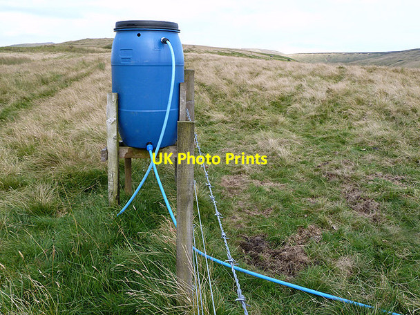 Photo 6"x4" A water barrel on Auchope Rig Sourhope c2012
