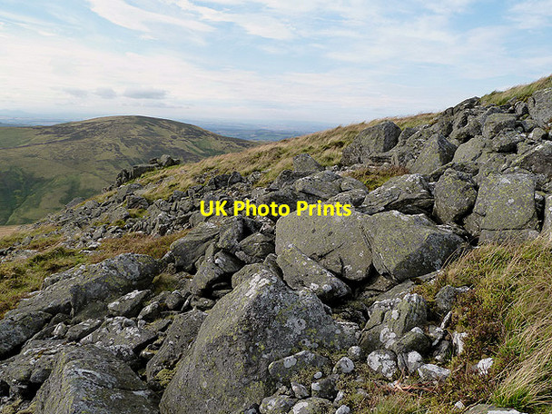 Photo 6"x4" A rocky hillside Sourhope c2012