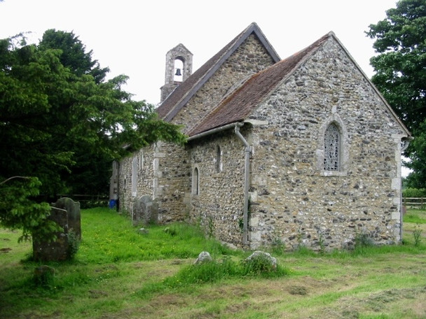 Photo 6"x4" The church of St Oswald, Paddlesworth Arpinge c2008