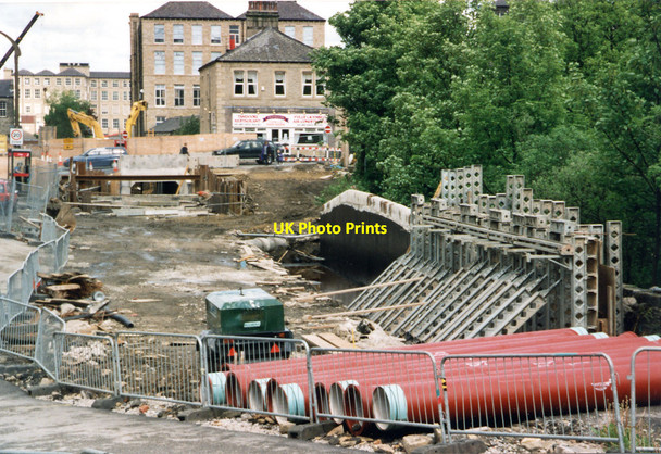 Photo 6"x4" Huddersfield Narrow Canal, restoration works below Lock 23E (2) Hill Top\/SE0713 c2000
