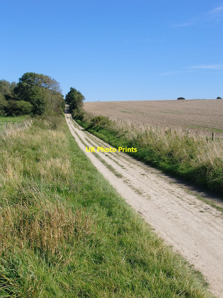 Photo 6"x4" The South Downs Ways, view eastward Cootham c2012