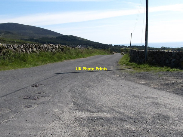 Photo 6"x4" Head Road at its junction with Oldtown Road Annalong c2011