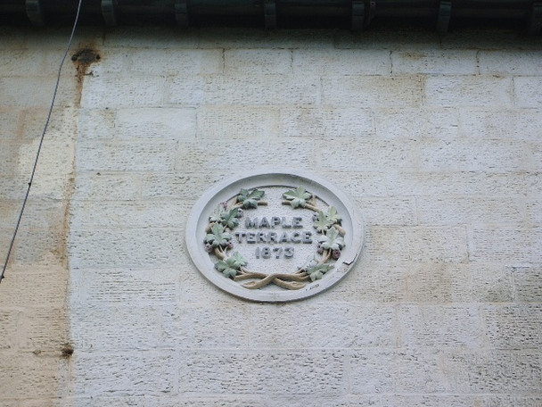 Photo 6"x4" Maple Terrace, Accrington Road, Burnley, Name stone Burnley c2008