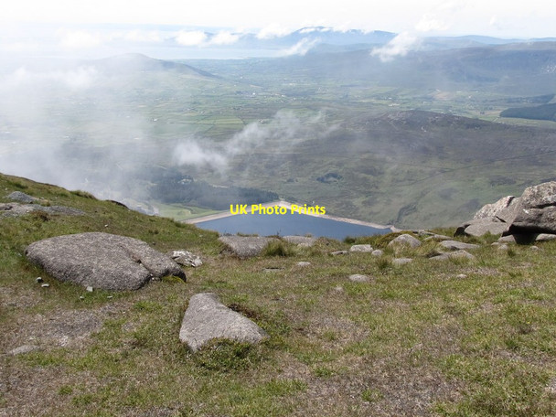 Photo 6"x4" View west across the summit col of Slieve Binnian Attical c2011
