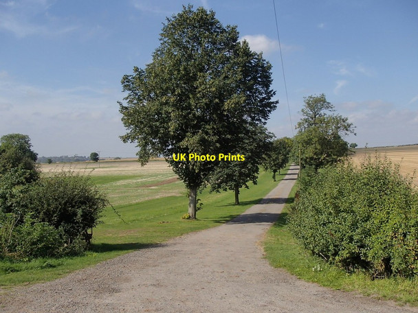 Photo 6"x4" Farm track to Park Farm Kersall c2012