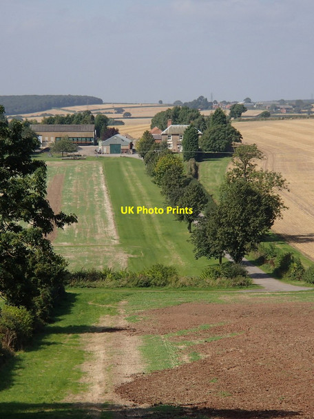 Photo 6"x4" View to Park Farm from Hare Hill Kersall c2012