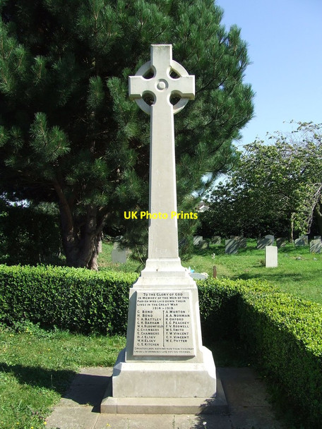 Photo 6"x4" War Memorial Diss c2012
