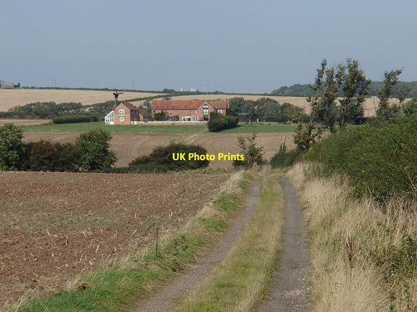 Photo 6"x4" Farm track to Old Caunton Lodge Caunton c2012