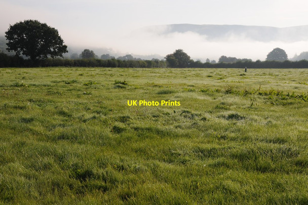 Photo 6"x4" Mist in the Wye valley Builth Wells\/Llanfair-Ym-Muallt c2012