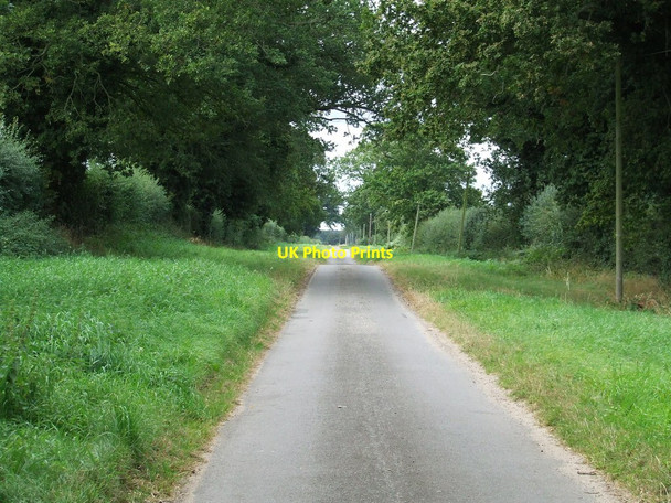 Photo 6"x4" Straight Road Wilby\/TM0389 c2012