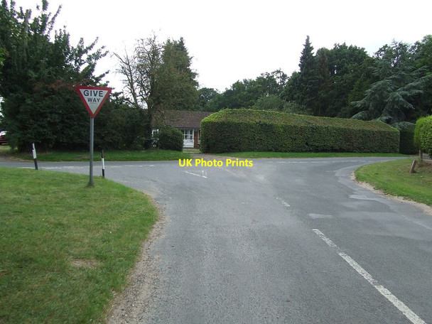 Photo 6"x4" Road Junction East Harling c2012